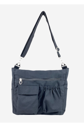 Versatile Multi Pockets Tote Bag Black