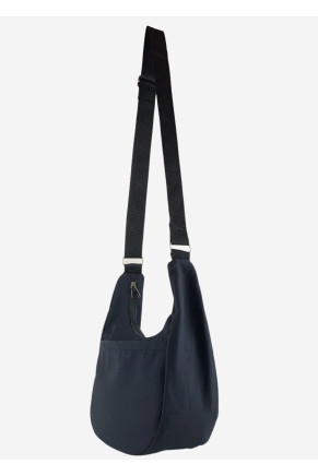 Crescent Canvas Bag Black