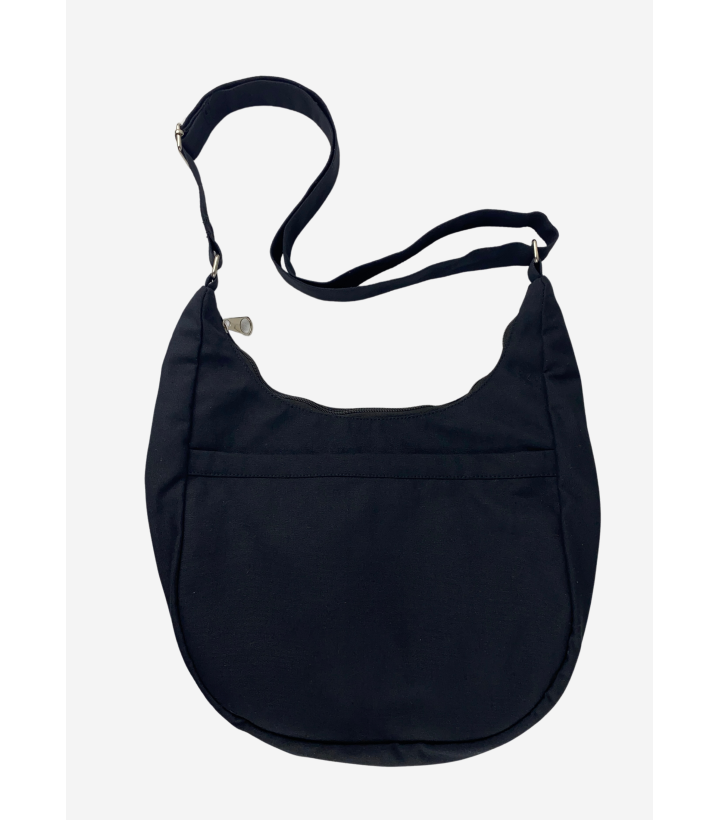 Crescent Canvas Bag Black