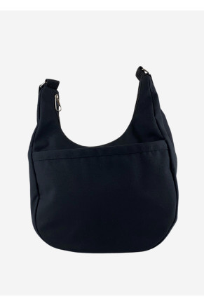 Crescent Canvas Bag Black